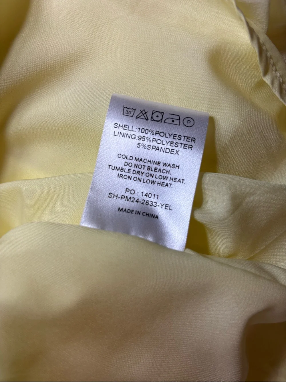 NWT New Peppermayo Saturn Yellow Strapless Chiffon Mini Babydoll Dress Sz 6 - Picture 15 of 16